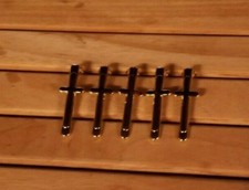 5  GOLD PLATED CROSS PEN CLIPS