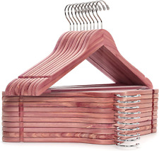 American Red Cedar Hangers 30 Pack Smooth Finish Wood Coat Hangers Suit Shirt
