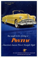 Vintage pontiac car poster - vintage,