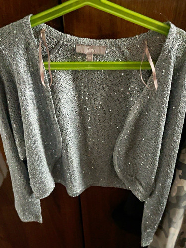 Girls silver sparkly sequin - silver,
