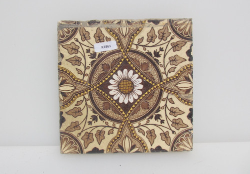 Victorian ceramic tile floral - tile,