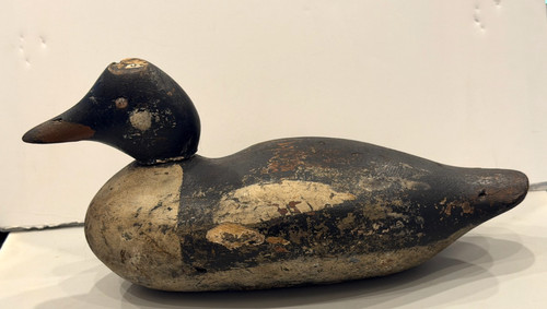 Antique 1920s solid wood duck - 1920s,