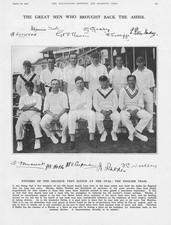 CRICKET Ashes Winning England