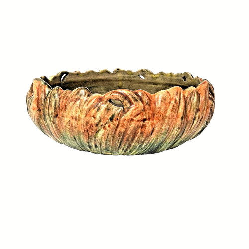 Vintage majolica leaf - majolica,