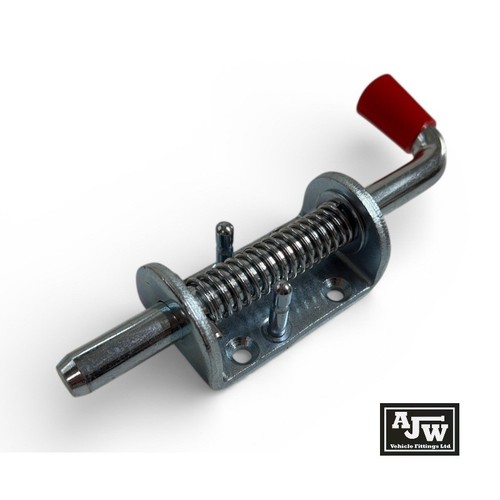 Spring bolt with - peg, x