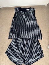 Zara Blue Patterned Playsuit