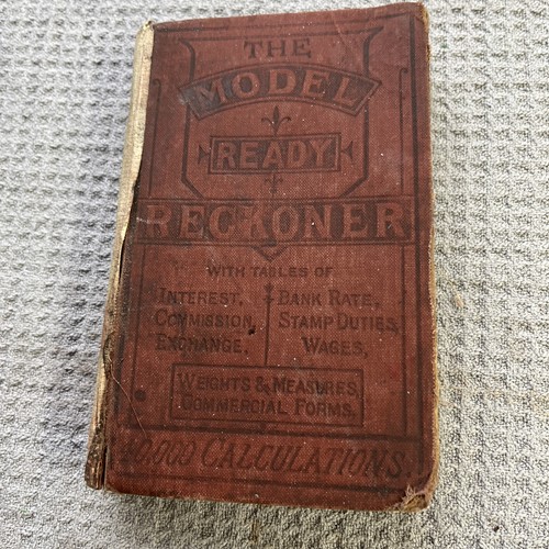 Vintage small ready reckoner - small,