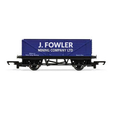 HORNBY J FOWLER MINING COMPANY BLUE LWB 7 PLANK FREIGHT WAGON - NEW
