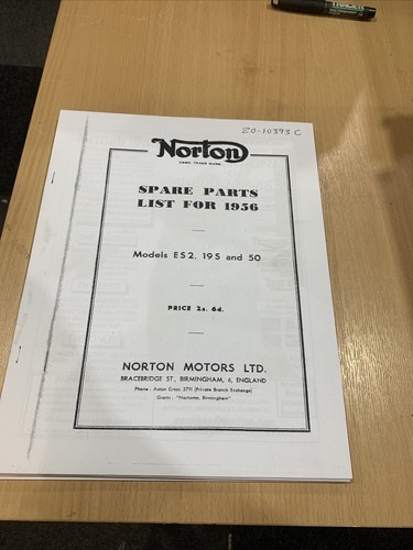Norton es2 19s spare parts - 19s, 50