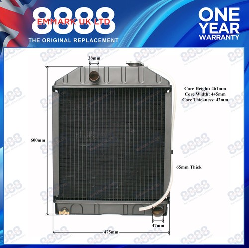 Ford tractor radiator row - ford,