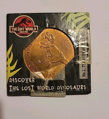 1997 jurassic park rex coin - jurassic,