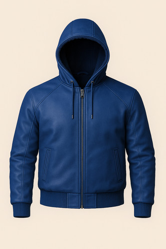 Men blue premium leather - blue,