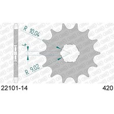 AFAM 14 Tooth Steel Front