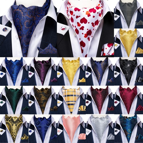 Mens pattern ascot cravat - mens, tie