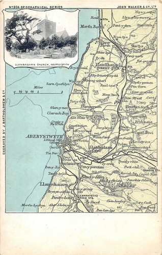 Postcard vintage abebystwyth - vintage,