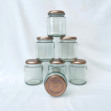 7 x Empty Jam Jars with Lids -