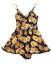 Topshop Romper Floral Cutout