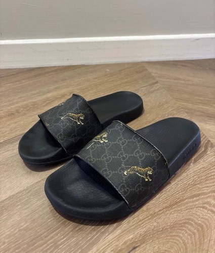 Gucci supreme tiger sliders - tiger,