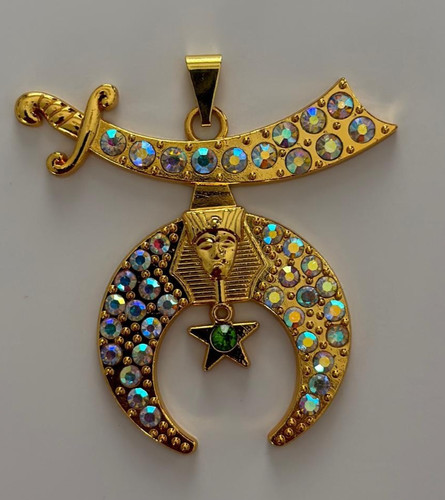 Gold plated shriner - gold, with