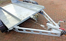 Braked Trailer, Twin Axle, Galvanised, Winch, Ramp, legs, Lighting, Good  Tyres