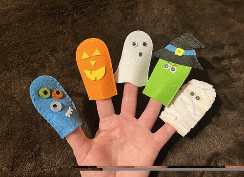 Halloween finger puppets - halloween, toys