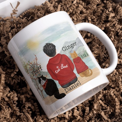 Cat dad personalised - cat,