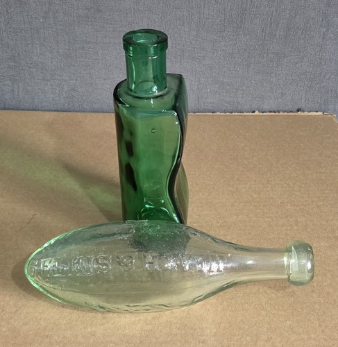 Vintage glass bottles - glass, bottles.