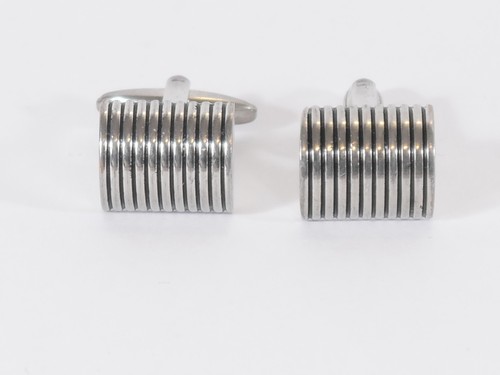 Vintage ribbed cylinder silver - cylinder,