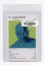 #TN27915 EVANDER HOLYFIELD Rare Swiss Boxing Card