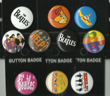 BEATLES logos/etc RARE bunch of BUTTON BADGES (10) official merchandise