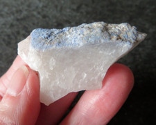 RARE DUMORTIERITE CRYSTALS IN QUARTZ (13.7 grams / 45 mm) NATURAL (10)