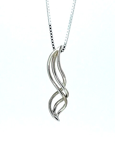 925 sterling silver twirl - silver,