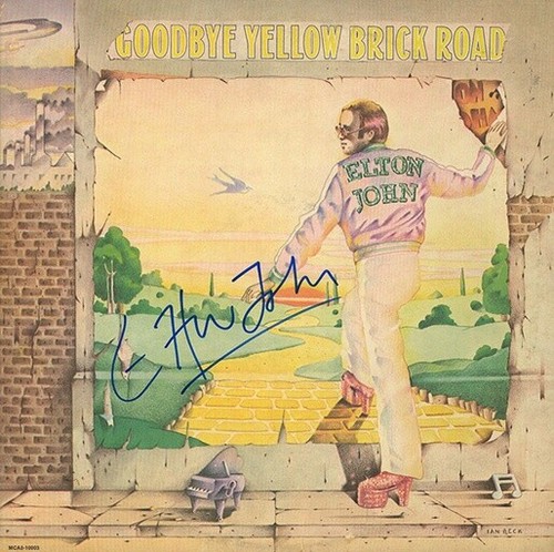 Elton john signed - elton,
