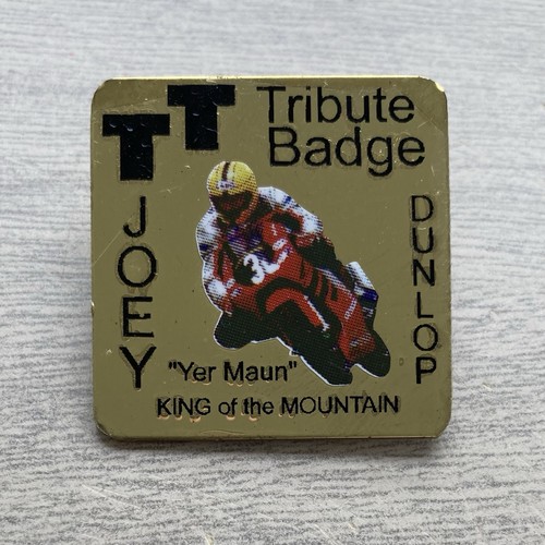 Joey dunlop tribute badge - tribute,