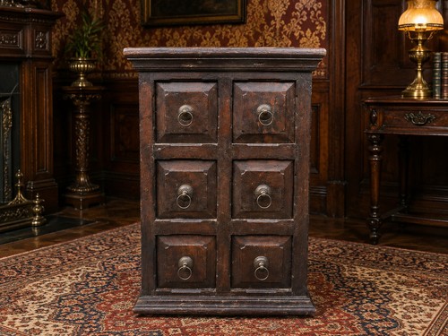 Antique solid wood apothecary - antique,