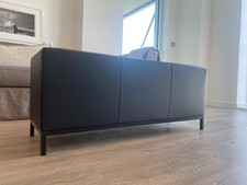 Leather bench/ottoman in the style of Christian Liaigre