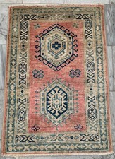 2x3 hand knotted afghan - ft,