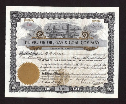 1904 colorado victor oil gas - colorado,