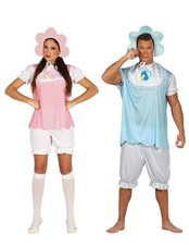 Adults Big Cry Baby Fancy Dress Fun Novelty Babies Suit Costume Outfit Bib