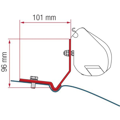 Fiamma kit for caddy maxi - kit,
