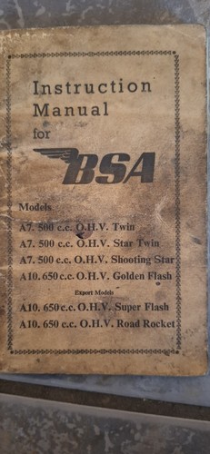 Bsa a10 instruction - a7,