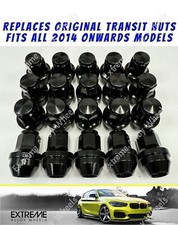 Alloy Wheel Nuts Fit Ford Transit Custom 2014 On M14x1.5 21m Black OE Replacment