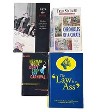 4x  Adult Humorous Law Political Books Fiction Bundle Job-Lot