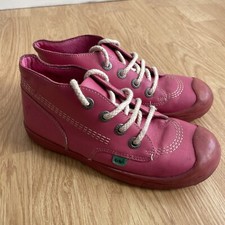 Kickers Youth Pink Leather