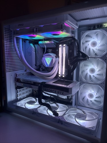 Desktop white geforce - desktop, pc