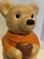 Teddy Bear Cookie Jar, Orange