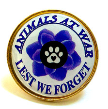 Poppies Day Purple Flower Pin
