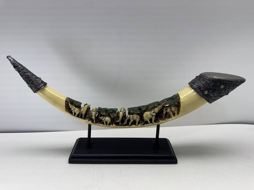 Faux ivory elephant tusk - faux,