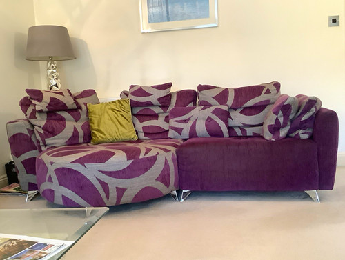 Purple grey abstract - purple,