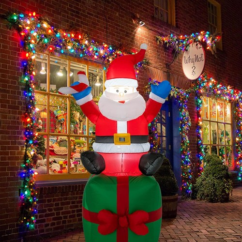 6ft christmas inflatable santa - christmas,